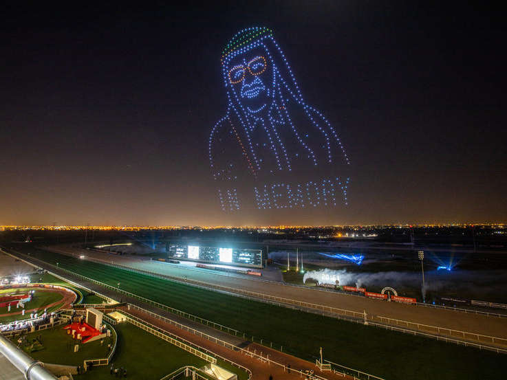 Dubai World Cup 2021 drone show 3 uai